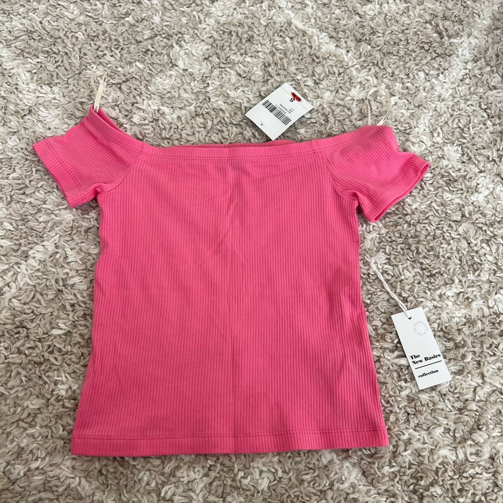 Forever 21 Hot Pink Off the shoulder top